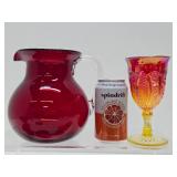 Nice Estate Lot of Colorful Vintage & Mid Century Glassware #1