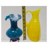 Nice Estate Lot of Colorful Vintage & Mid Century Glassware #7