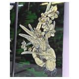 Great Looking Set of 4 Oriental Mother of Pearl Inlaid Wall Panels