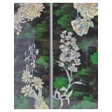 Great Looking Set of 4 Oriental Mother of Pearl Inlaid Wall Panels