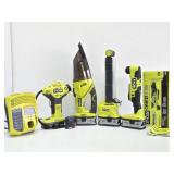 Very Nice Set of Working RYOBI Power Tools w/3 Batteries & Charger