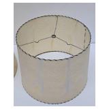 2 Larger Size Mid Century Fiberglass Lamp Shades