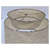 2 Larger Size Mid Century Fiberglass Lamp Shades