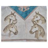 Excellent Vintage Handmade Mexican Leather Horse Coat / Poncho