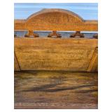 Lovely Vintage Quartersawn Oak Bench w/Storage Seat