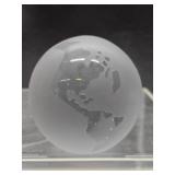 3 Art Glass Paperweights - Including Earth