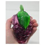 Solid Brass Centerpiece Bowl Full of Art Glass Fruit