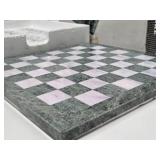 Like-New Marble Chess Set w/Box - 16" Board