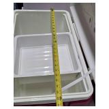 2 Very Nice Condition Matching COLEMAN Coolers - Red