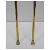 Pair of LARGE Vintage Hammered Copper & Brass Hunting Horns