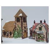 Collection of Dickens Village etc Christmas Buildings