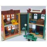 Very Nice Group of Vintage Fisher Price Little People Buildings & Accessories