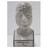 Very Cool Vintage Ceramic Phrenology Head - L.N. Fowler