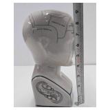Very Cool Vintage Ceramic Phrenology Head - L.N. Fowler