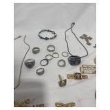 Assorted Jewelry & Military Pins