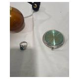 Perfume Atomizer, Mirror, Ring