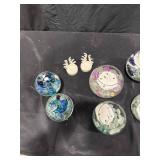 Glass Bowl Candle Holders with Pebbles