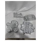 Novelty Aluminum Cake Pans Lot