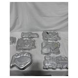 Novelty Aluminum Cake Pans Lot
