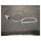 Jewelry Lot: Ring, Bangle, Bracelet