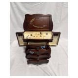 Wooden Jewelry Box with Butterflies