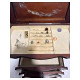 Wooden Jewelry Box with Butterflies