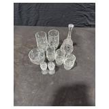 Assorted Clear Glassware Lot
