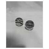 Glass Spiral Bubble Paperweights