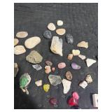 Assorted Stones, Minerals & Sapphire Certificate