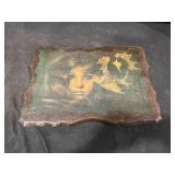 Vintage Big-Eyed Girl Plaque