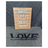 Decorative Love Signs Set
