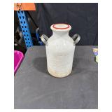Distressed Ceramic Milk Can Vase