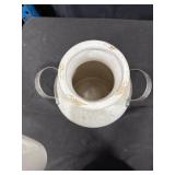 Distressed Ceramic Milk Can Vase