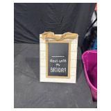 Birthday Countdown Chalkboard Sign