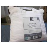 2 Faux fur decorative pillows...