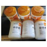 6 Large bleach disinfecting wipes...