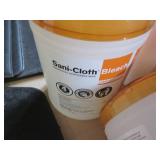 6 Large bleach disinfecting wipes...