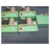 5 8 Packs hot cups with lids...
