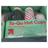 5 8 Packs hot cups with lids...