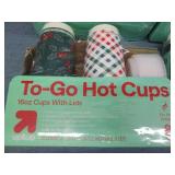 5 8 Packs hot cups with lids...