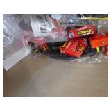 Box of protective gloves, ear muffs...