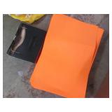 Box of protective gloves, ear muffs...