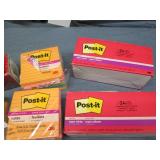 Lot of Post It notes, pens and eras...