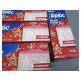 5 24 Packs of quart ziplock bags...