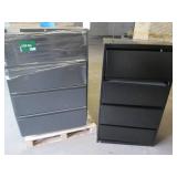 2 Dented 4 Drawer vertical file cab...