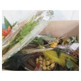 Box filled with mew decorative item...