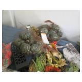 Box filled with mew decorative item...