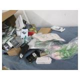 Box filled with small electronics, ...