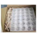 Honey jars with lids and dippers...