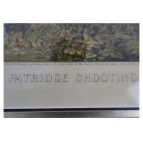 Antique Currier & Ives Hand-Colored Lithograph "Partridge Shooting" (1870)